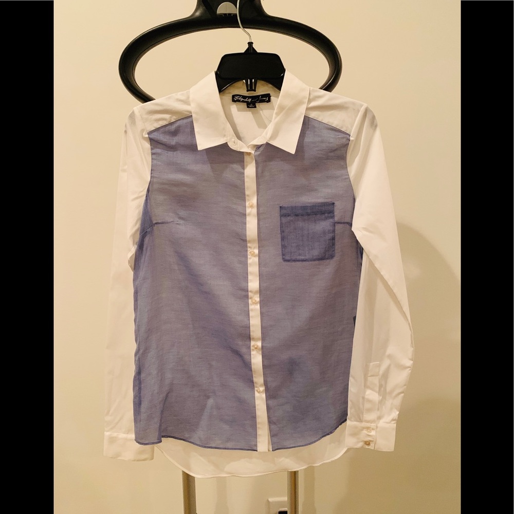 Elizabeth & James LS Cotton Button-Up